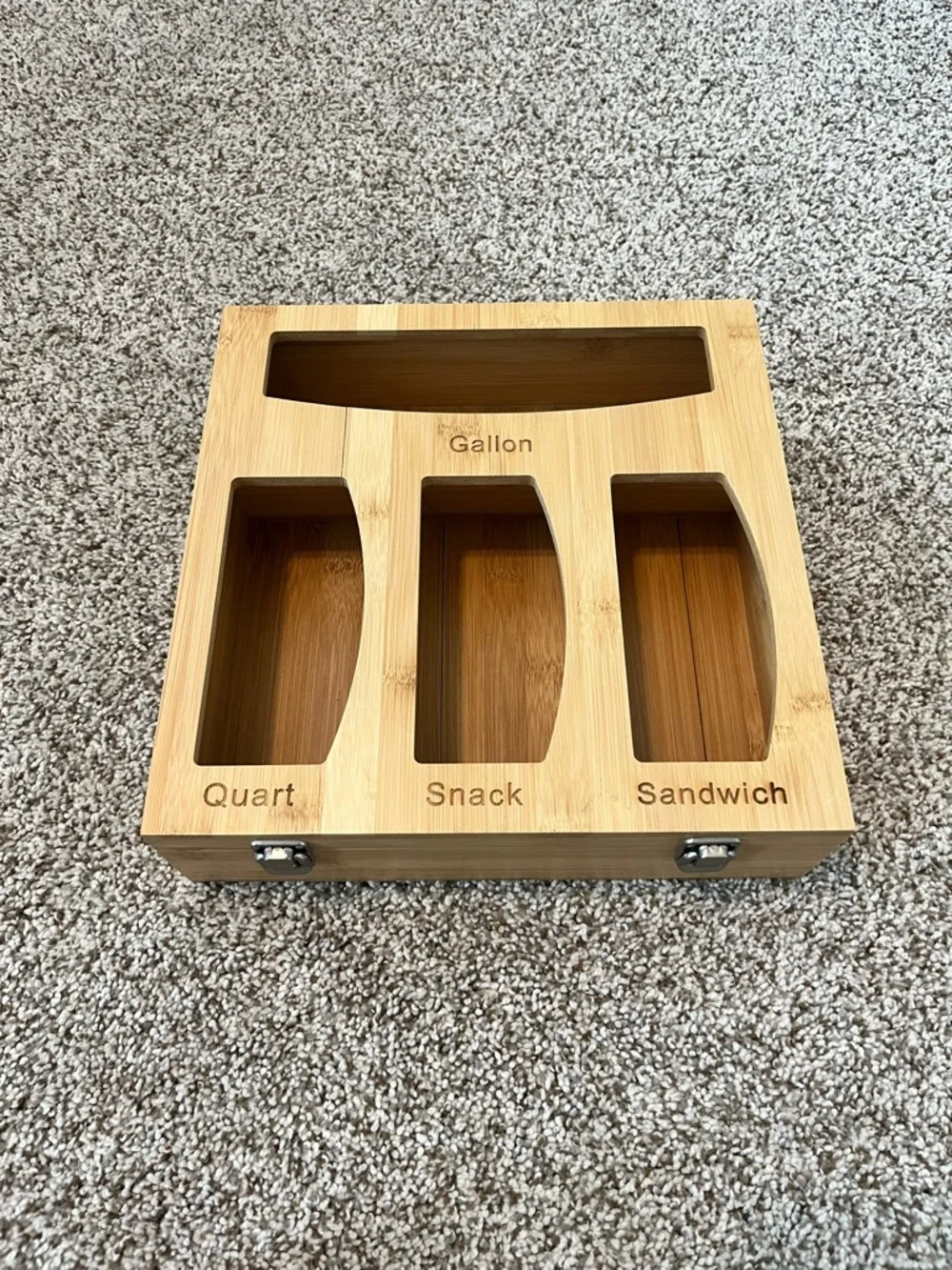 Bamboo Box Bag Organizer